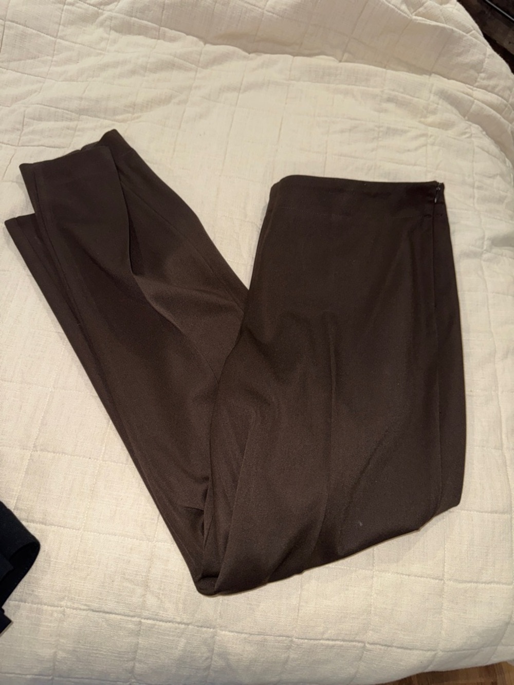 Talbots Dark Brown Dress Pants - Straight Leg pleat in the front